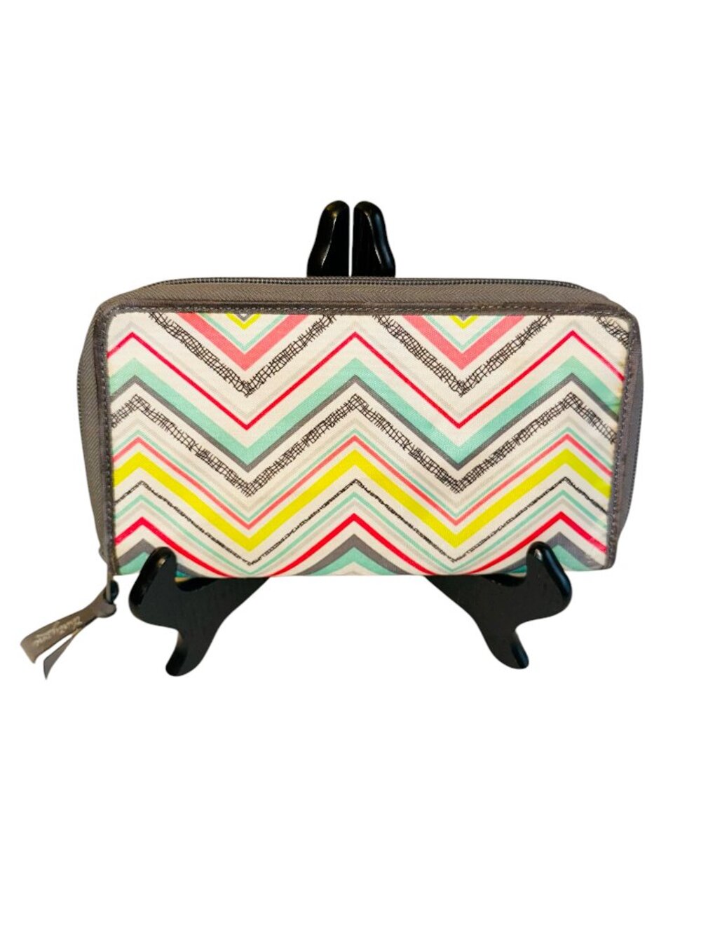 Thirty-One Party Punch Chevron Save Your Way Coupon Organizer Clutch